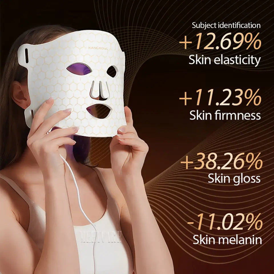 MASCARA FACIAL LED 7 COLORES SILICONA