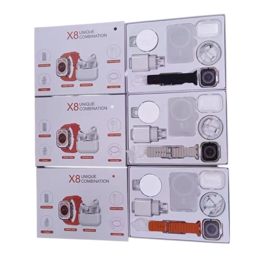 Combo Smartwatch + Powerbank + Audifonos X8 - Tecnología y Comodidad en un Solo Paquete