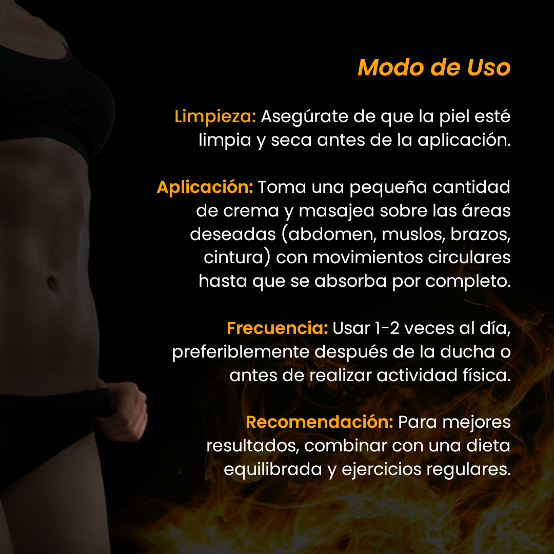 Gel caliente reductor moldeador -¡Transforma Tu Silueta en Solo Minutos!