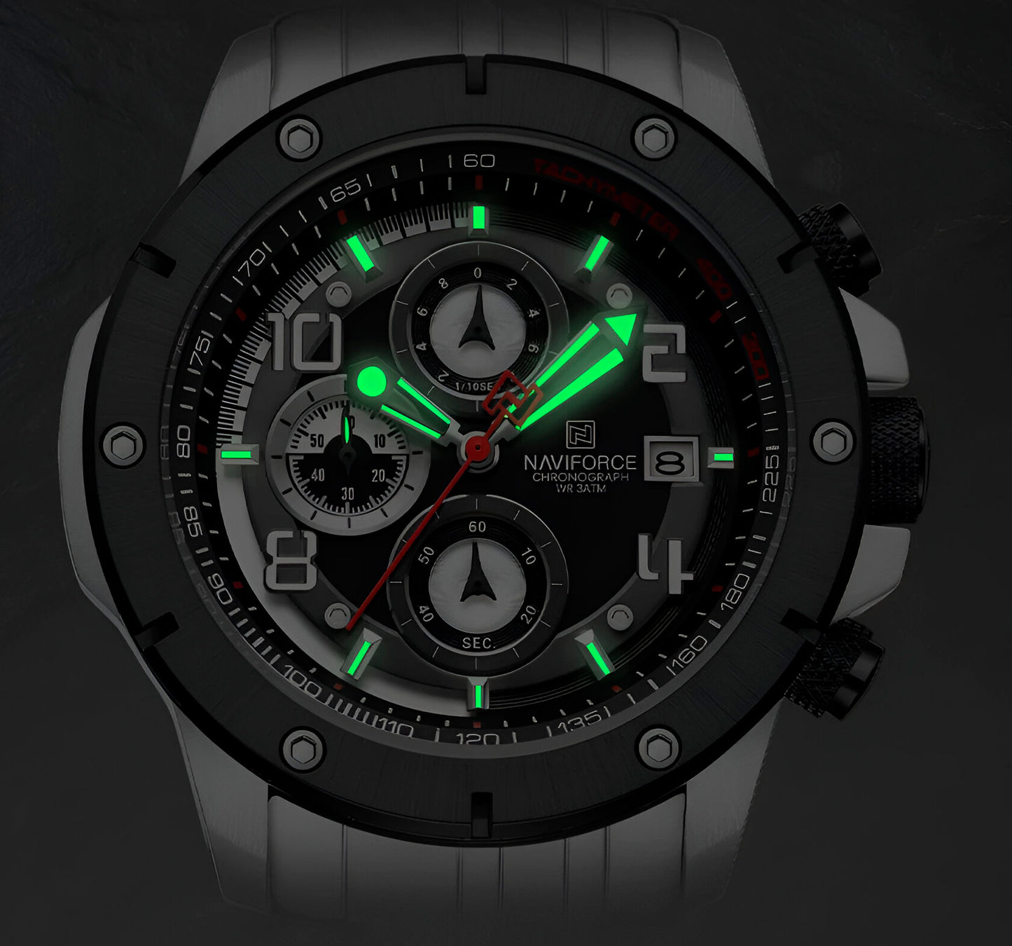 Reloj Naviforce Casual Nf8056 Crono Hombre