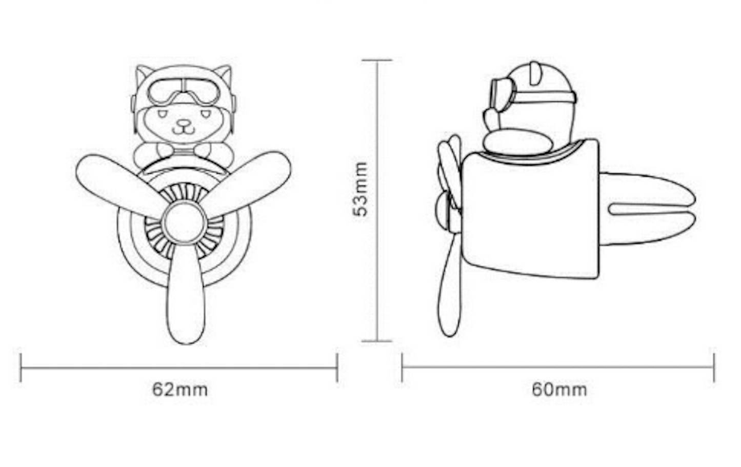 Ambientador Difusor de figura para Carro